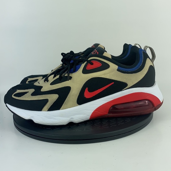 Nike Air Max 200 Gold/Red Athletic Running Shoes AQ2568-700 Men's Size 11 - Picture 8 of 11